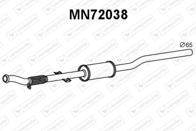 MN72038 VENEPORTE Предглушитель выхлопных газов