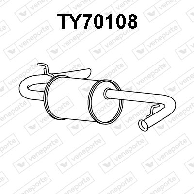 TY70108 VENEPORTE Глушитель выхлопных газов конечный