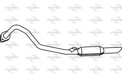 P4087 FENNO Глушитель выхлопных газов конечный