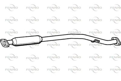 P9056 FENNO Средний глушитель выхлопных газов
