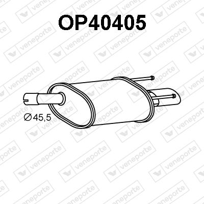 OP40405 VENEPORTE Глушитель выхлопных газов конечный