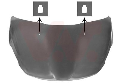 4034670 VAN WEZEL Капот двигателя