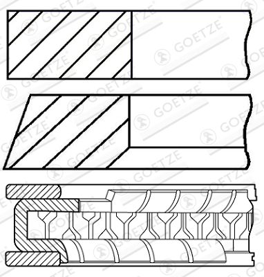 WG1736182 WILMINK GROUP Комплект поршневых колец