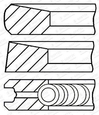 0844420010 GOETZE ENGINE Комплект поршневых колец