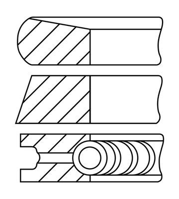 PR24000 FAI AutoParts Комплект поршневых колец