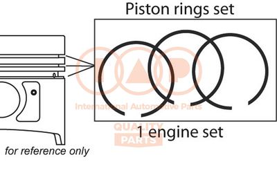 10210022 IAP QUALITY PARTS Комплект поршневых колец