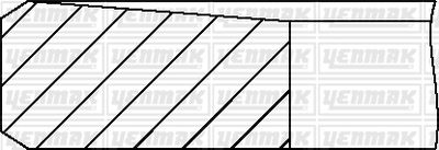 9109170000 YENMAK Комплект поршневых колец