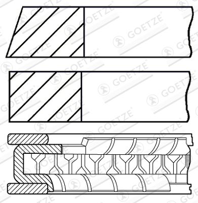 WG1939002 WILMINK GROUP Комплект поршневых колец