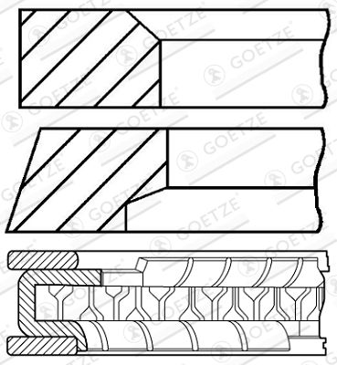 WG1187539 WILMINK GROUP Комплект поршневых колец