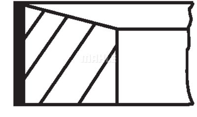 01591N4 MAHLE Комплект поршневых колец