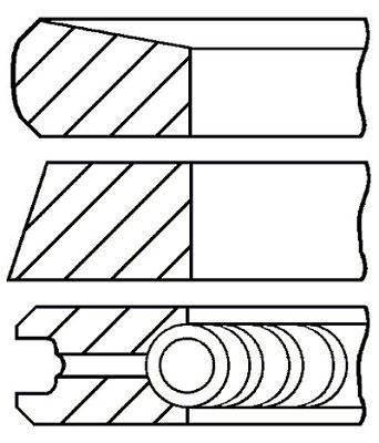 PR20000 FAI AutoParts Комплект поршневых колец