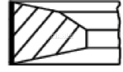 03952N3 MAHLE Комплект поршневых колец