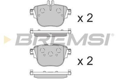 BP3859 BREMSI Комплект тормозных колодок, дисковый тормоз
