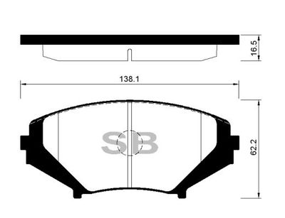 FBP4155 FI.BA Комплект тормозных колодок, дисковый тормоз
