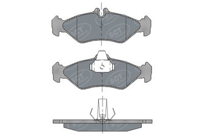 SP301PR SCT - MANNOL Комплект тормозных колодок, дисковый тормоз