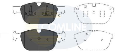 CBP06069 COMLINE Комплект тормозных колодок, дисковый тормоз