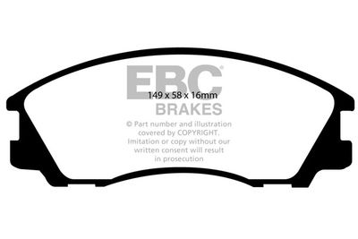 DP1531 EBC Brakes Комплект тормозных колодок, дисковый тормоз