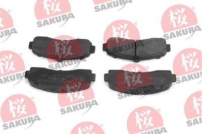 600104135 SAKURA Комплект тормозных колодок, дисковый тормоз