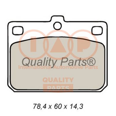 70407010 IAP QUALITY PARTS Комплект тормозных колодок, дисковый тормоз