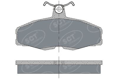 SP225PR SCT - MANNOL Комплект тормозных колодок, дисковый тормоз