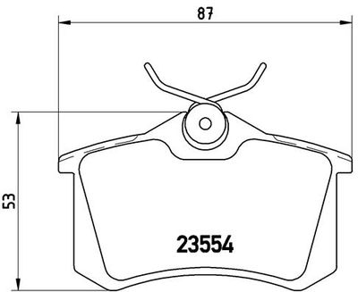 P85020X BREMBO Комплект тормозных колодок, дисковый тормоз
