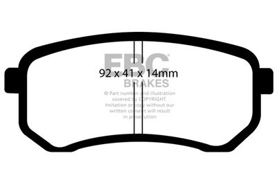 DP1567 EBC Brakes Комплект тормозных колодок, дисковый тормоз