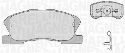 363916060209 MAGNETI MARELLI Комплект тормозных колодок, дисковый тормоз