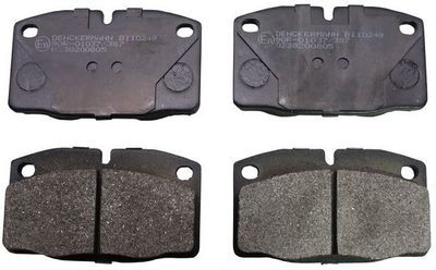 B110249 DENCKERMANN Комплект тормозных колодок, дисковый тормоз