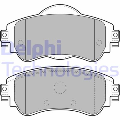 LP2228 DELPHI Комплект тормозных колодок, дисковый тормоз