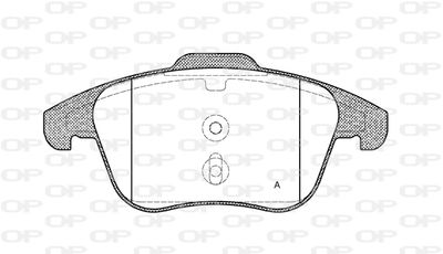 BPA124930 OPEN PARTS Комплект тормозных колодок, дисковый тормоз