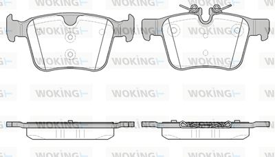 P1416340 WOKING Комплект тормозных колодок, дисковый тормоз