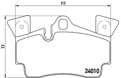 P85088 BREMBO Комплект тормозных колодок, дисковый тормоз