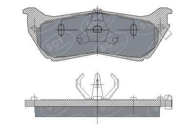SP245PR SCT - MANNOL Комплект тормозных колодок, дисковый тормоз