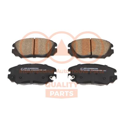 70420120 IAP QUALITY PARTS Комплект тормозных колодок, дисковый тормоз