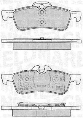 363916060331 MAGNETI MARELLI Комплект тормозных колодок, дисковый тормоз