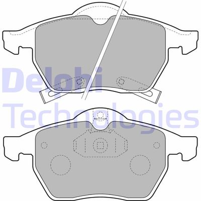 LP1731 DELPHI Комплект тормозных колодок, дисковый тормоз