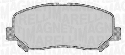 363916060710 MAGNETI MARELLI Комплект тормозных колодок, дисковый тормоз