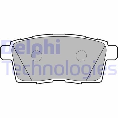 LP2052 DELPHI Комплект тормозных колодок, дисковый тормоз