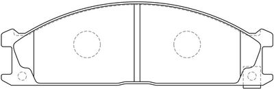 FP0333 FIT Комплект тормозных колодок, дисковый тормоз