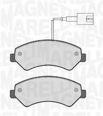 363916060643 MAGNETI MARELLI Комплект тормозных колодок, дисковый тормоз