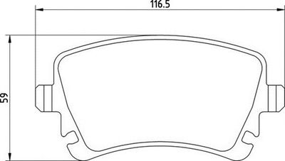 363710201469 MAGNETI MARELLI Комплект тормозных колодок, дисковый тормоз