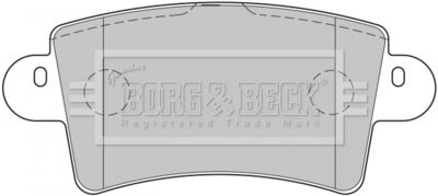 BBP1773 BORG & BECK Комплект тормозных колодок, дисковый тормоз