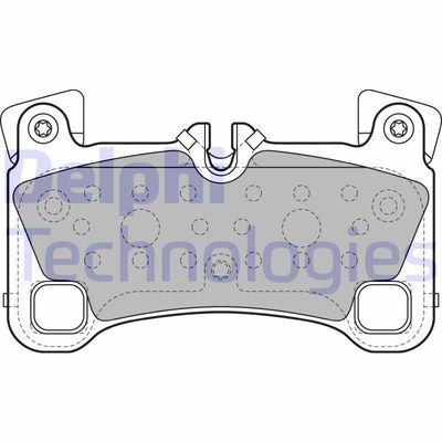 LP2118 DELPHI Комплект тормозных колодок, дисковый тормоз