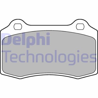 LP1700 DELPHI Комплект тормозных колодок, дисковый тормоз