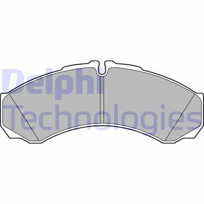 LP3190 DELPHI Комплект тормозных колодок, дисковый тормоз