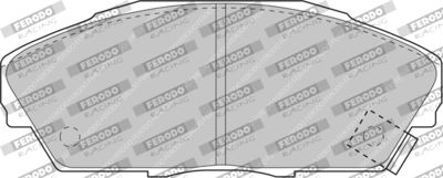 FCP748H FERODO RACING Комплект тормозных колодок, дисковый тормоз