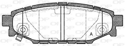 BPA113601 OPEN PARTS Комплект тормозных колодок, дисковый тормоз