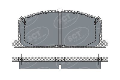 SP118PR SCT - MANNOL Комплект тормозных колодок, дисковый тормоз