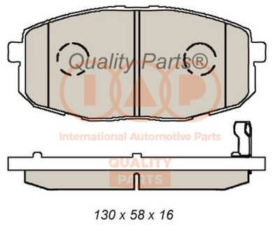 70421077 IAP QUALITY PARTS Комплект тормозных колодок, дисковый тормоз