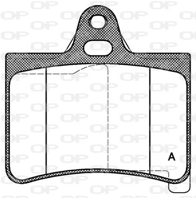 BPA083000 OPEN PARTS Комплект тормозных колодок, дисковый тормоз
